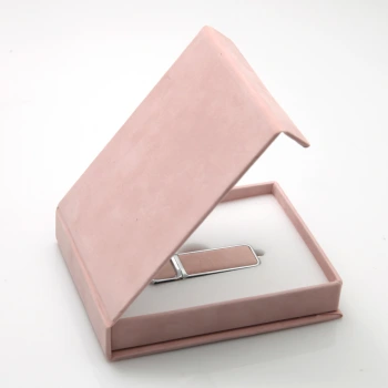 Zestaw welur różowy pendrive w pudełku (8GB 3.0)